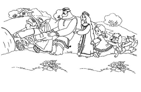 Раскраска. Репка