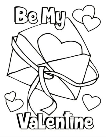 Раскраски ко Дню Святого Валентина для детей