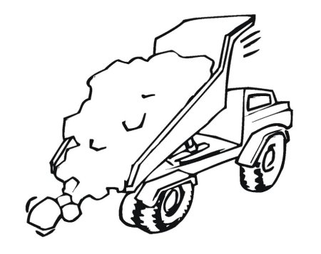 Раскраска. Самосвал