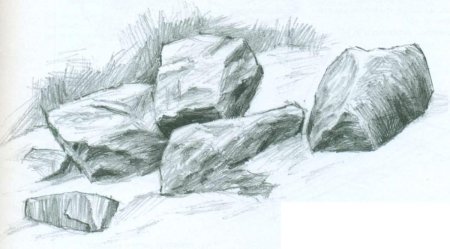 Камни карандашом