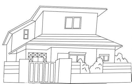 Домик для раскрашивания