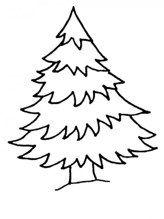 Елка раскраска