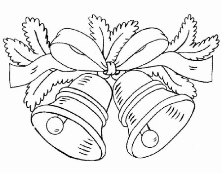 Рождественские колокольчики раскраска