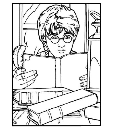 Раскраска Гарри Поттер квиддич
