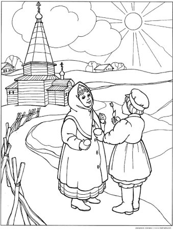 Православные раскраски для детей