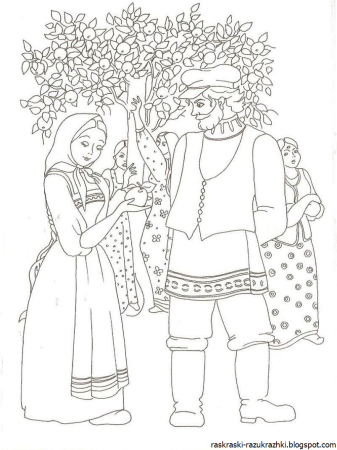 Раскраска к сказке крошечка Хаврошечка