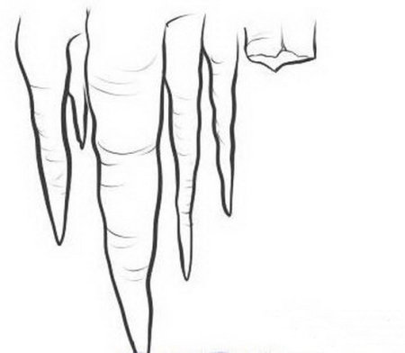 Сосульки трафарет