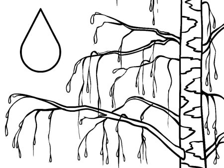 Сосульки вектор контур для детей