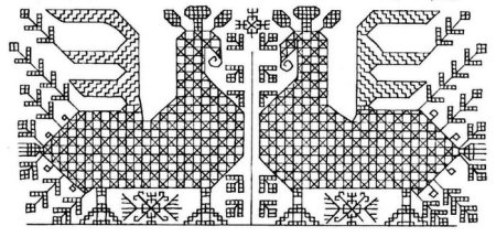 Русская народная вышивка раскраска