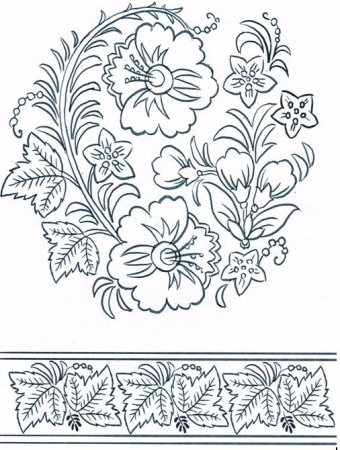 Русский орнамент раскраска