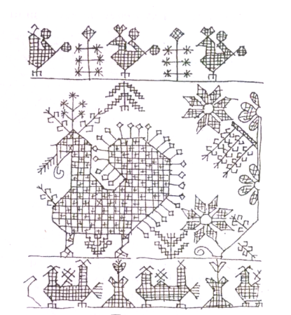 По мотивам русской народной вышивки