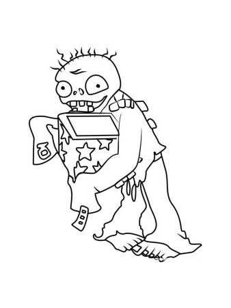 Plants vs Zombies раскраска
