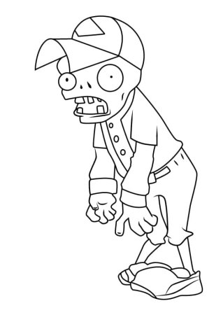 Plants vs Zombies раскраска