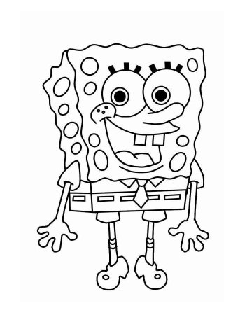 Раскраски губка Боб квадратные штаны