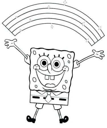 Раскраски губка Боб квадратные штаны
