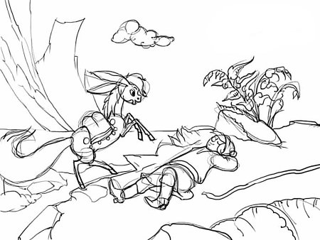 Раскраска к сказке конек горбунок