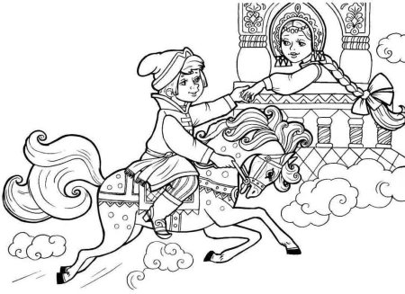 Обведи по точкам лошадь