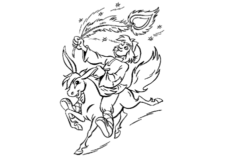 Раскраска по сказке Сивка бурка