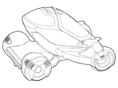 Машина будущего раскраска