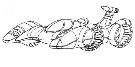 Машина будущего раскраска для детей