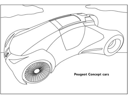 Машина будущего раскраска для детей