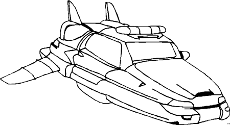 Машина будущего раскраска