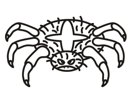 Паук для раскрашивания