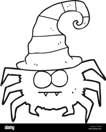 Раскраска паук на Хэллоуин