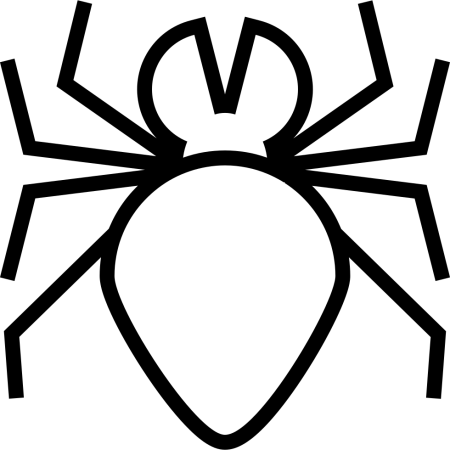 Раскраска паук на Хэллоуин