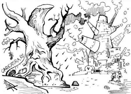 Экология раскраска для детей