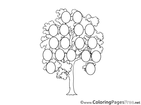 Родословное дерево раскраска