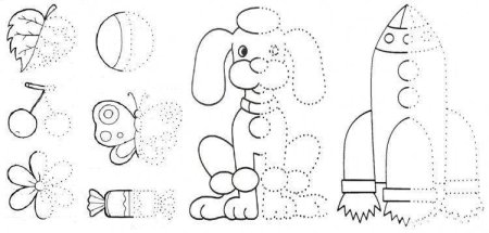 Методика обведи контур для дошкольников