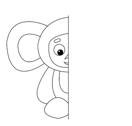 Дорисуй половинку для малышей