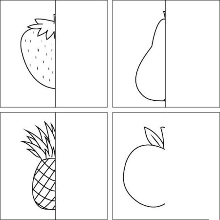 Дорисуй половинку