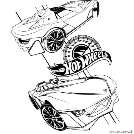 Роджер Доджер хот Вилс раскраска