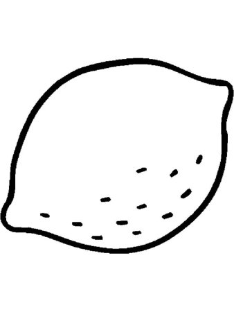 Лимон раскраска