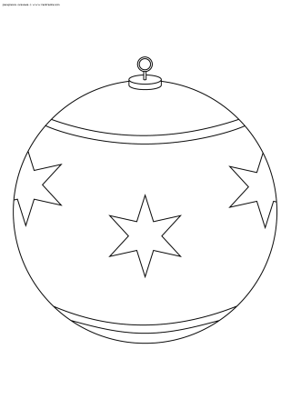 Новогодние шары раскраска