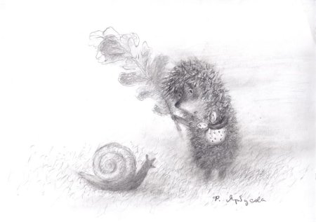 Набросок Ежик в тумане Норштейн