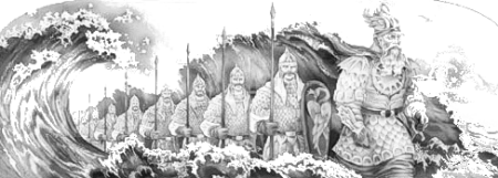 Тридцать Витязей раскраска