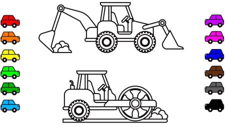 Раскраски для мальчиков экскаватор