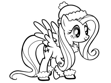 Раскраска пони флатер Шай