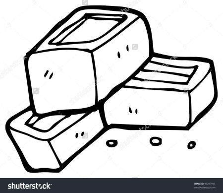 Кирпич раскраска для детей