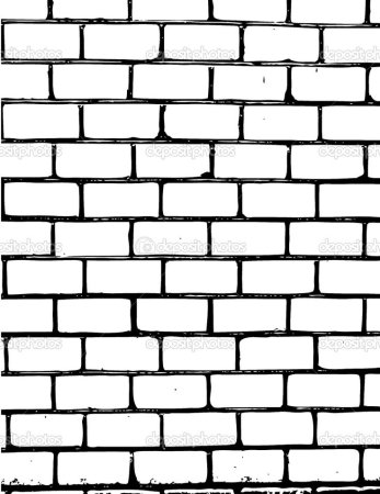 Раскраска кирпичики для детей