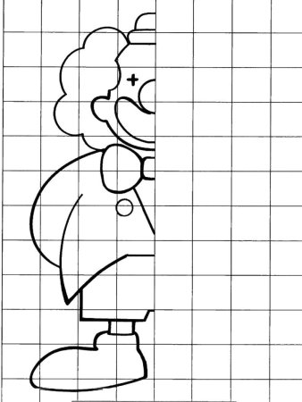 Дорисовать вторую половину рисунка