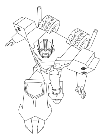 Робот Оптимус раскраска