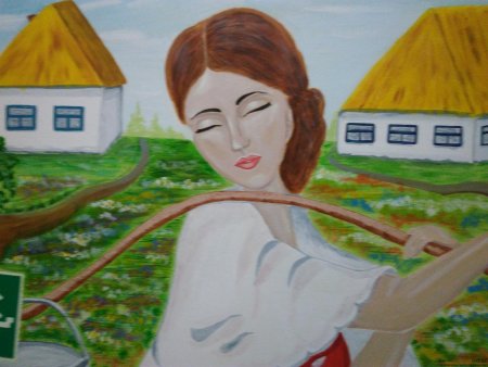 Казачка Аксинья 19 века Донская рисунок