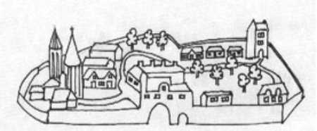 Рисунок древнего города легко
