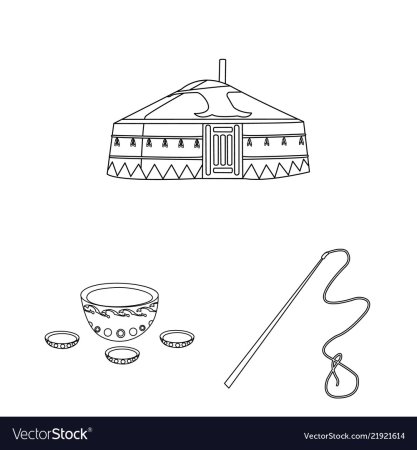 Монголия 13 век рисунок Юрты