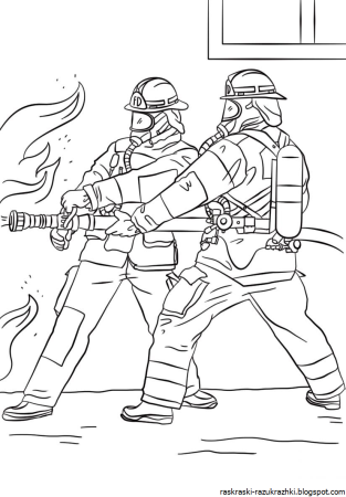 Пожарный рисунок