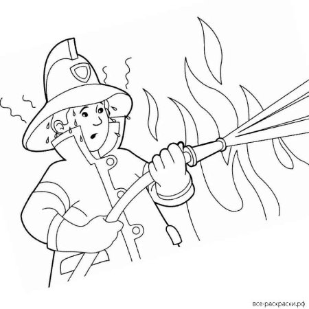 Пожарник карандашом